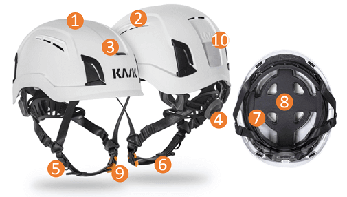 Casque travail en hauteur ZENITH X PL HI VIZ KASK