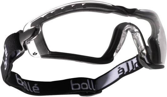 Bolle COBRA Safety Glasses (Clear, Strap & Foam) [10pcs]