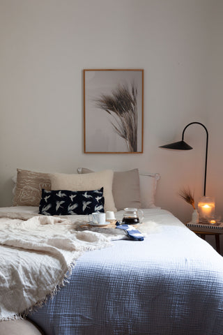 Scandinavian Interior Bed Styling