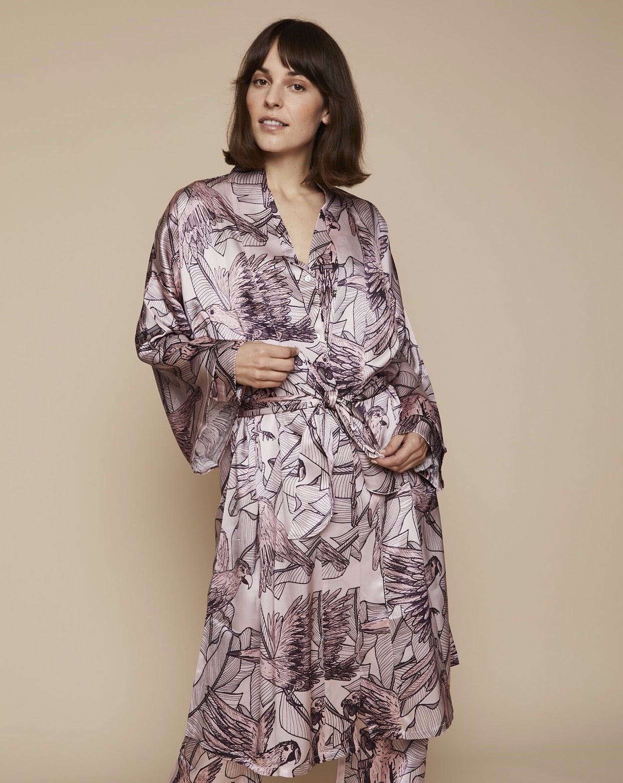 Silk Kimono in Jamaican Dawn | RADICE Loungewear