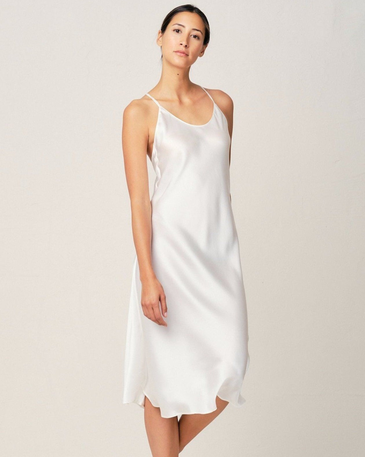 silk nightgown dress