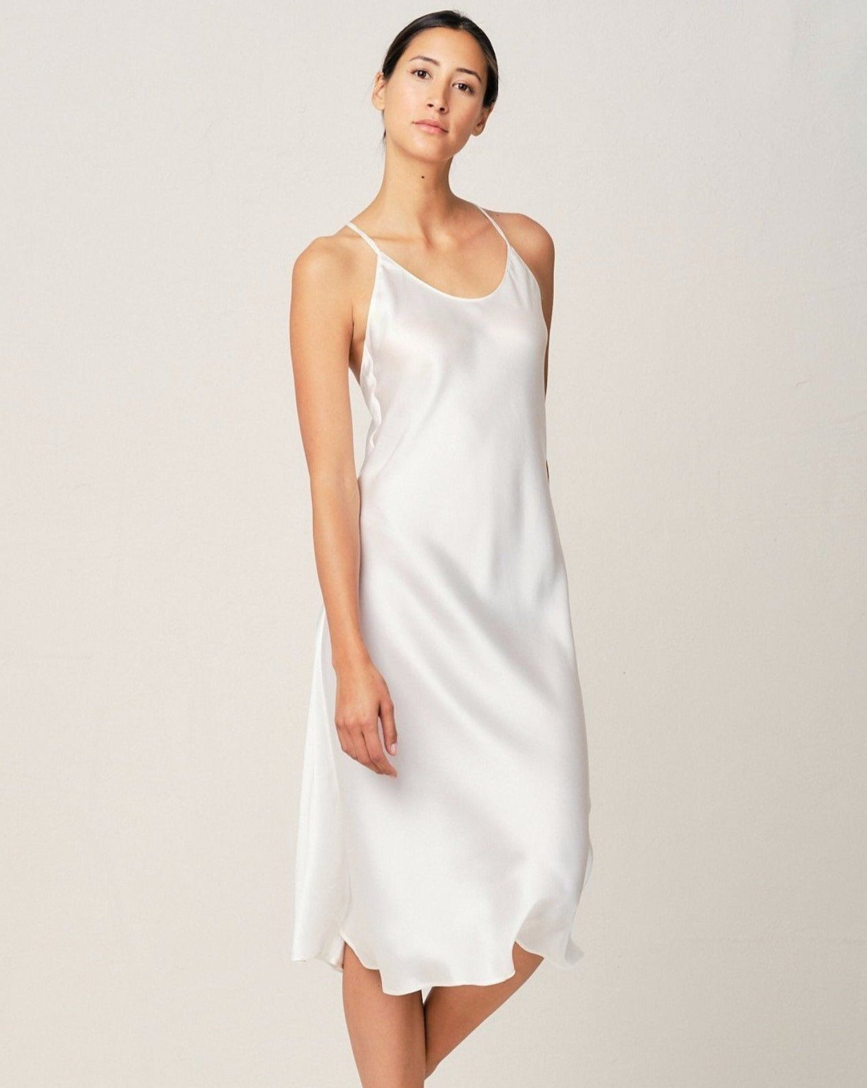 Clara Dress in Moonlight White | RADICE Nightwear