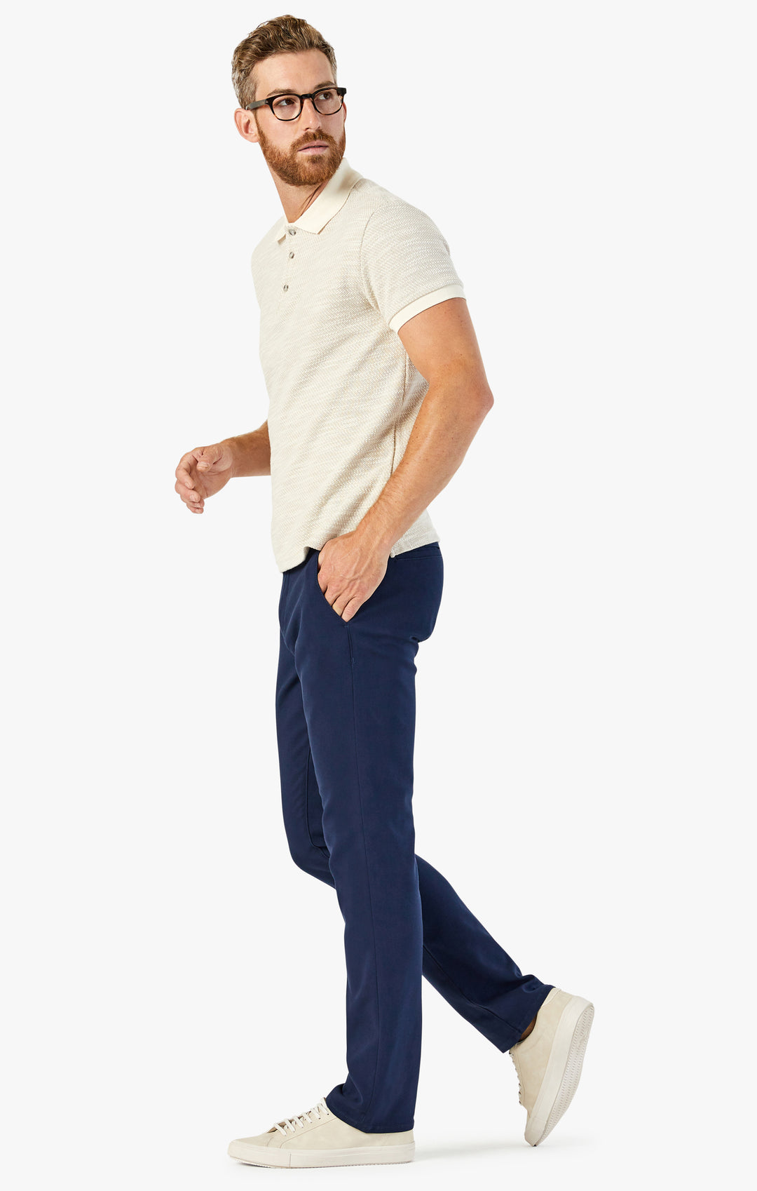 34 Heritage Men's Slim Leg Verona Chino Pants In Navy High - Flyer