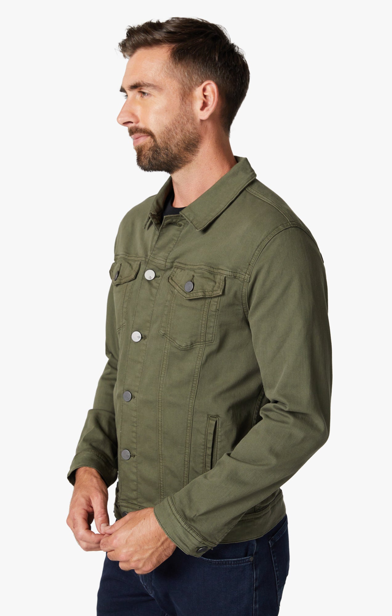  Men's Denim Jackets - Greens / Men's Denim Jackets