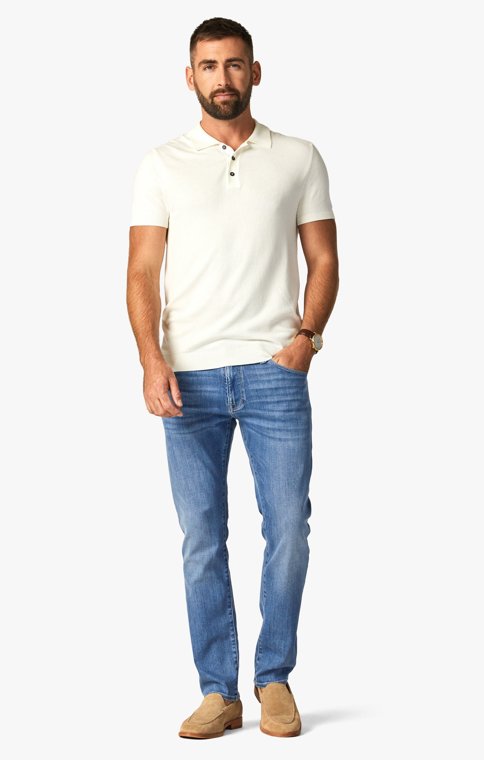 Cool Tapered Leg Jeans In Light Urban Image 1