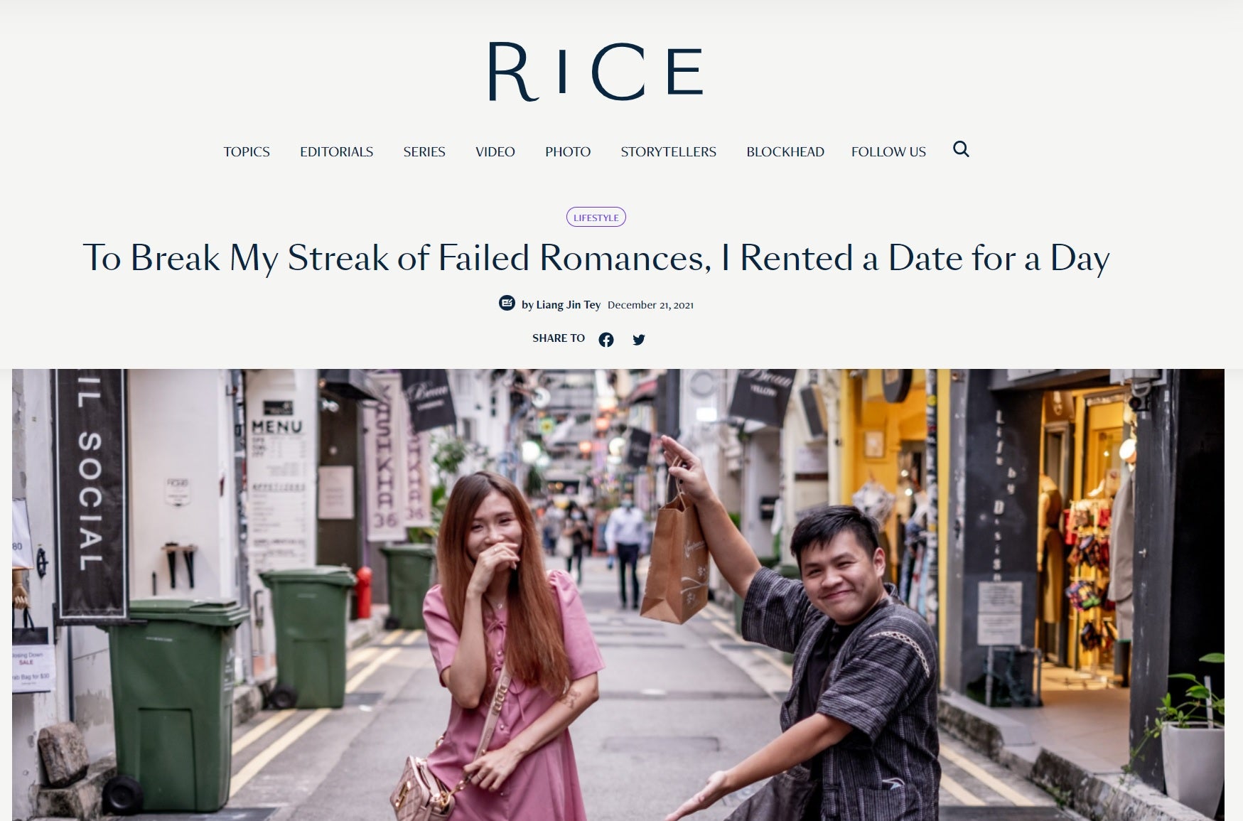 To Break My Streak of Failed Romances, I Rented a Date for a Day