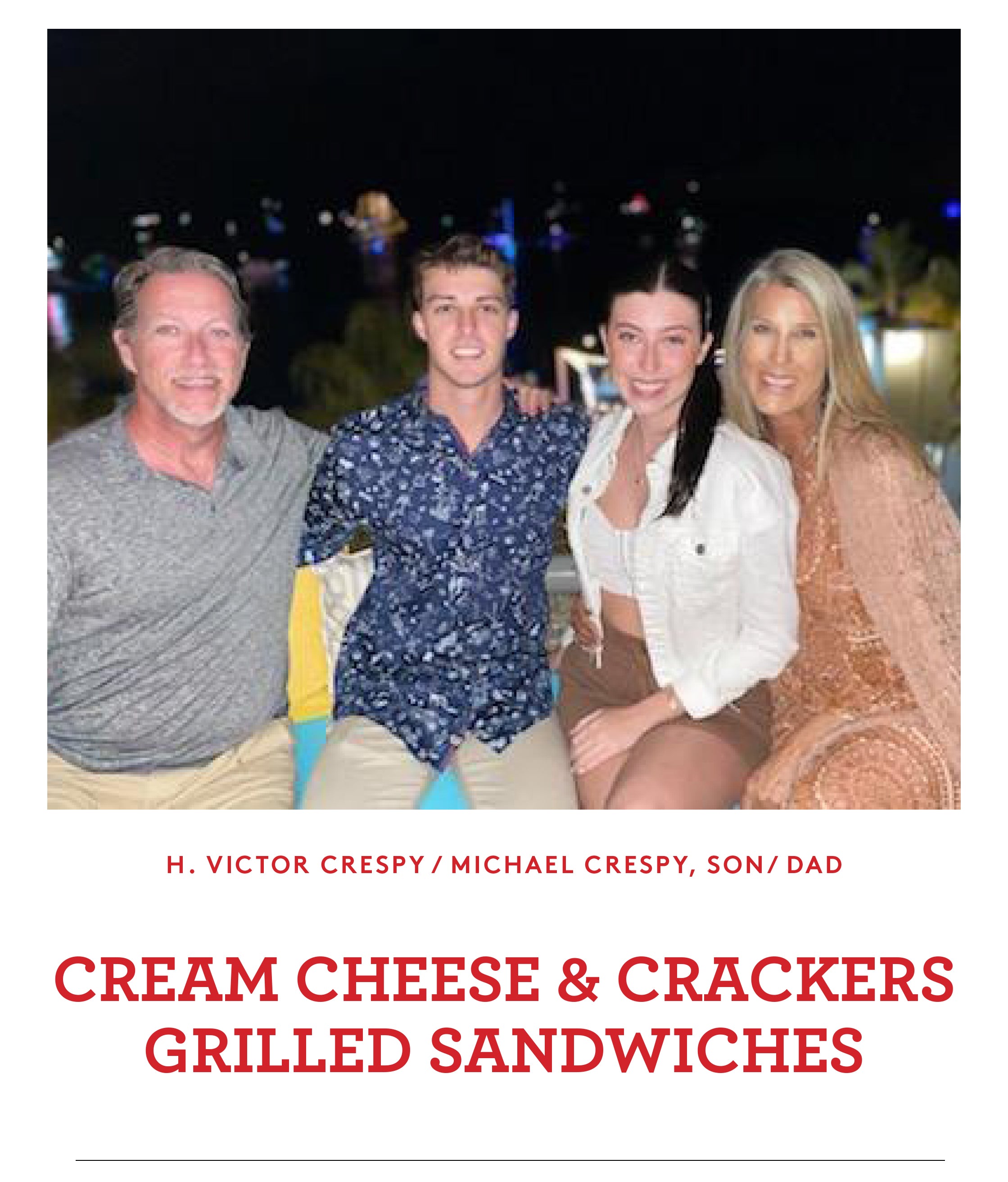 CRESPY'S GRILLED CHEESE & CRACKERS SANDWICHES