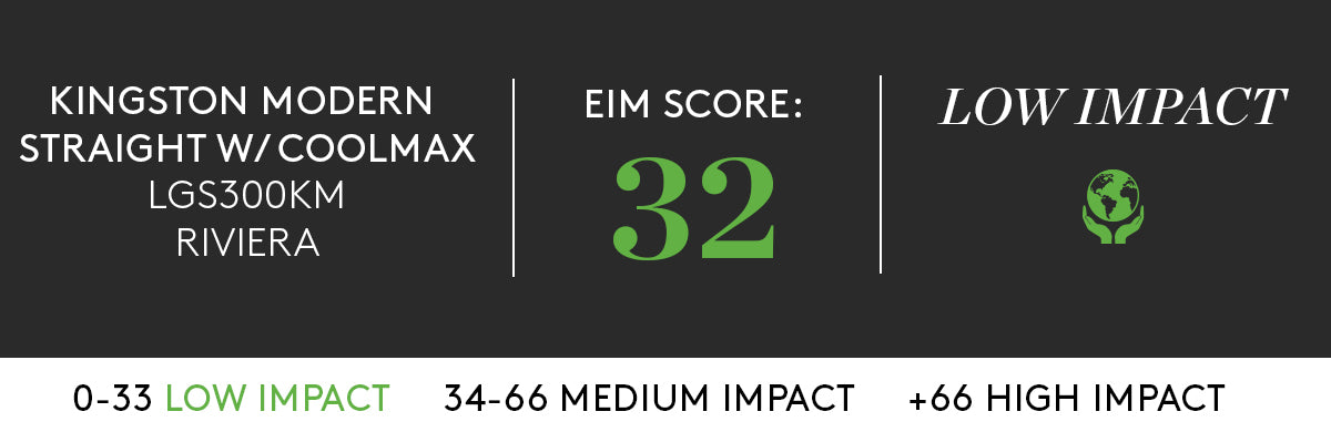 ECO KINGSTON MODERN STRAIGHT WITH LOW IMPACT EIM SCORE OF 32