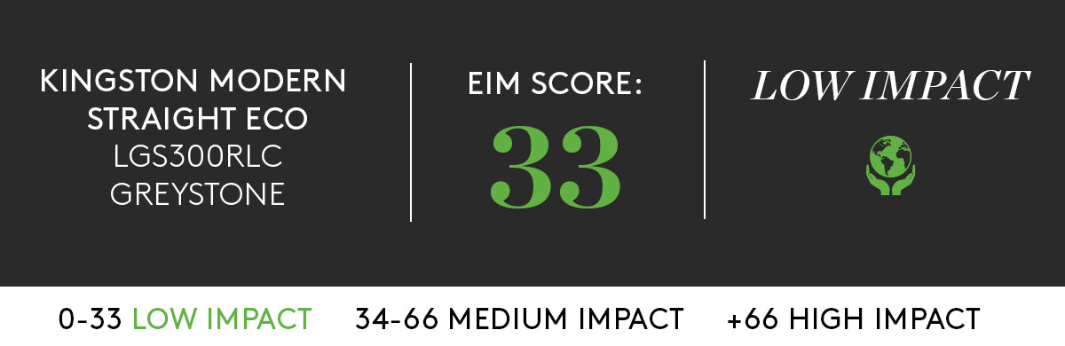 KINGSTON MODERN STRAIGHT ECO WITH LOW IMPACT EIM SCORE 33