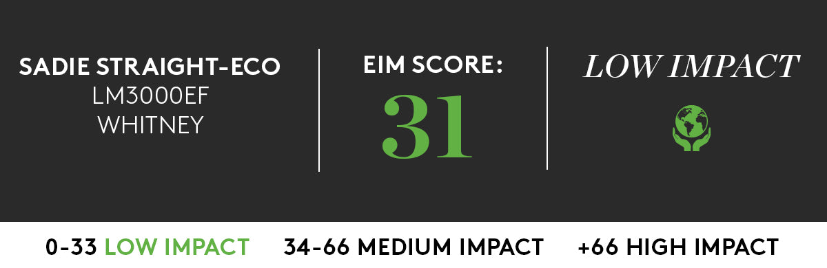 LIVERPOOL ECO SADIE STRAIGHT IN WHITNEY WITH LOW IMPACT EIM SCORE OF 31