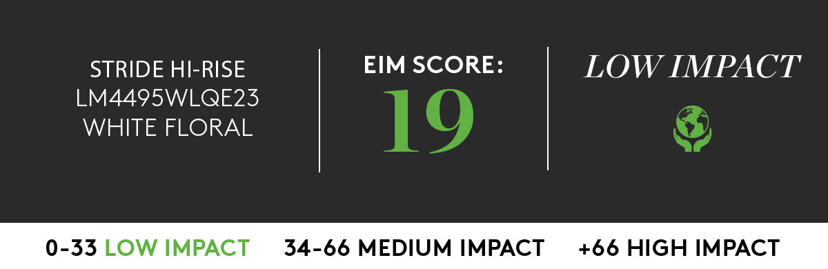 STRIDE HI-RISE WITH LOW IMPACT EIM SCORE OF 19