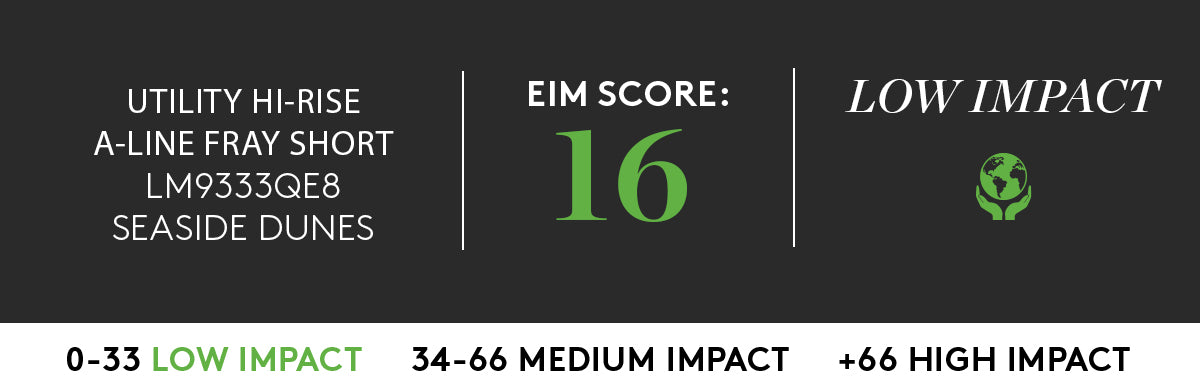UTILITY SHORT WITH LOW IMPACT EIM SCORE OF 16