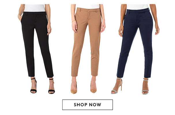 Shop the most comfortable work pant for women! Multiple colors, patterns, lengths, and silhouettes!