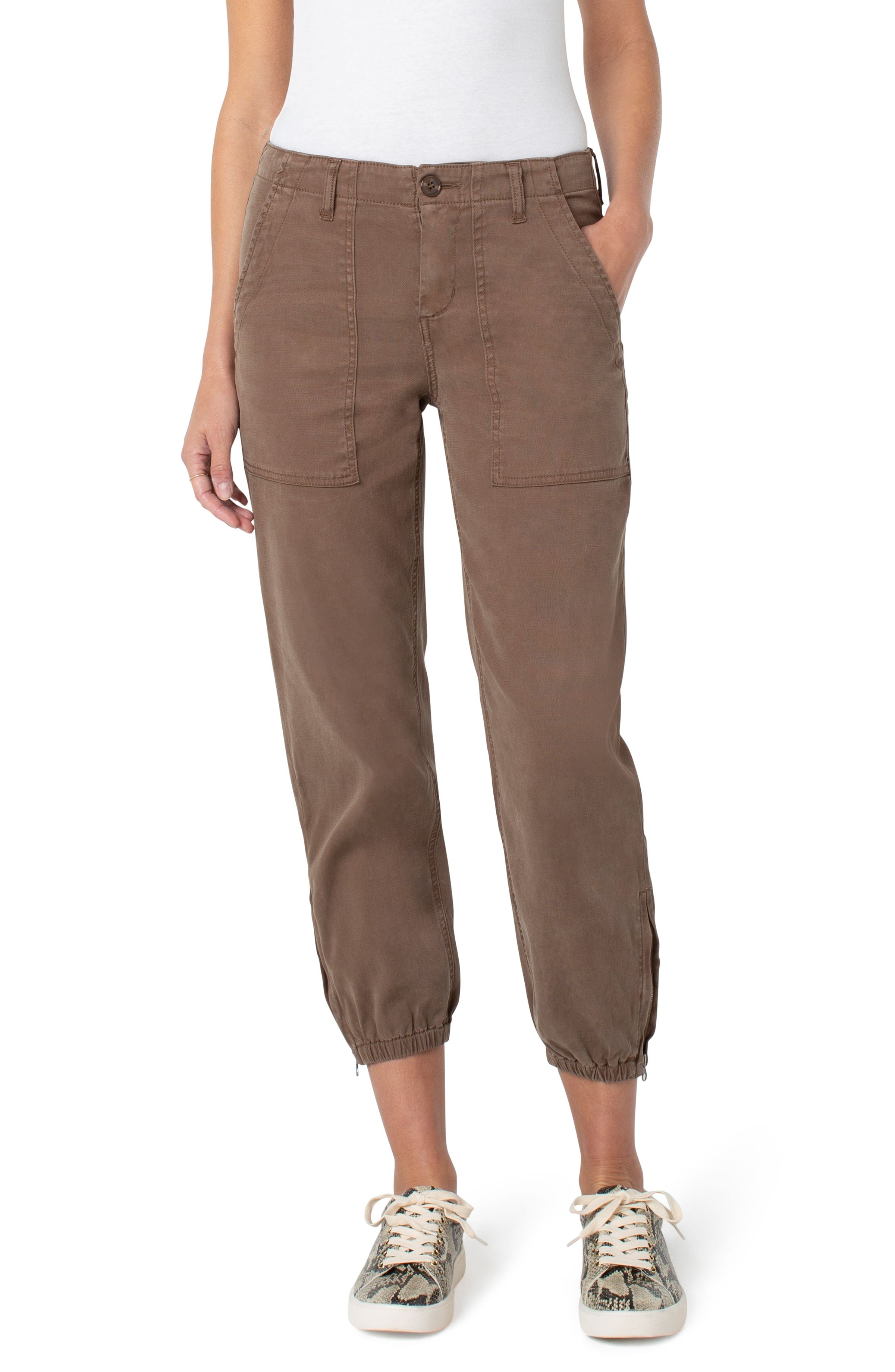 CROP UTILITY PANT WITH ZIP HEM – LIVERPOOL LOS ANGELES