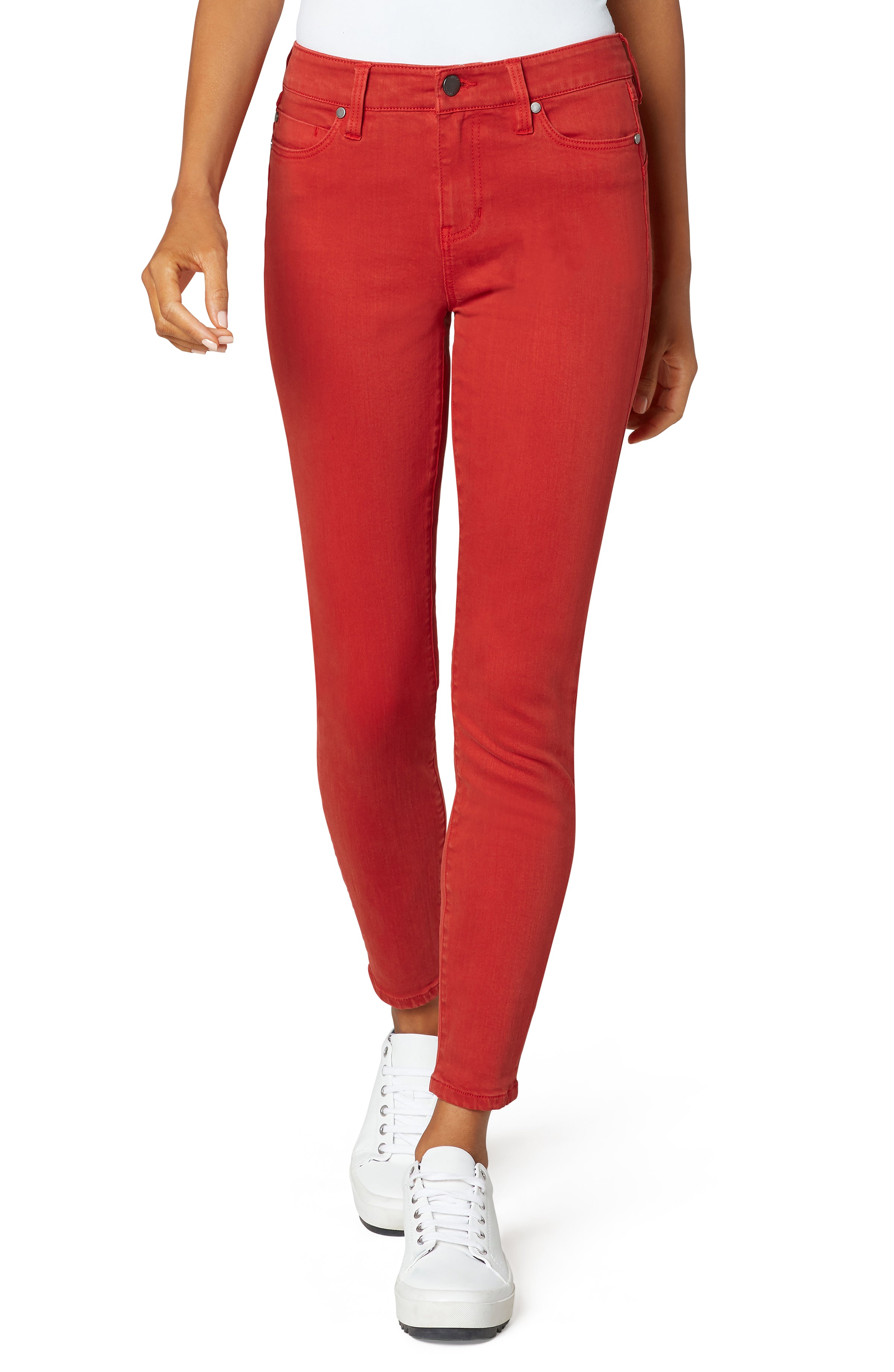 Women's Liverpool | Penny Ankle Skinny Jean | Mineral Red