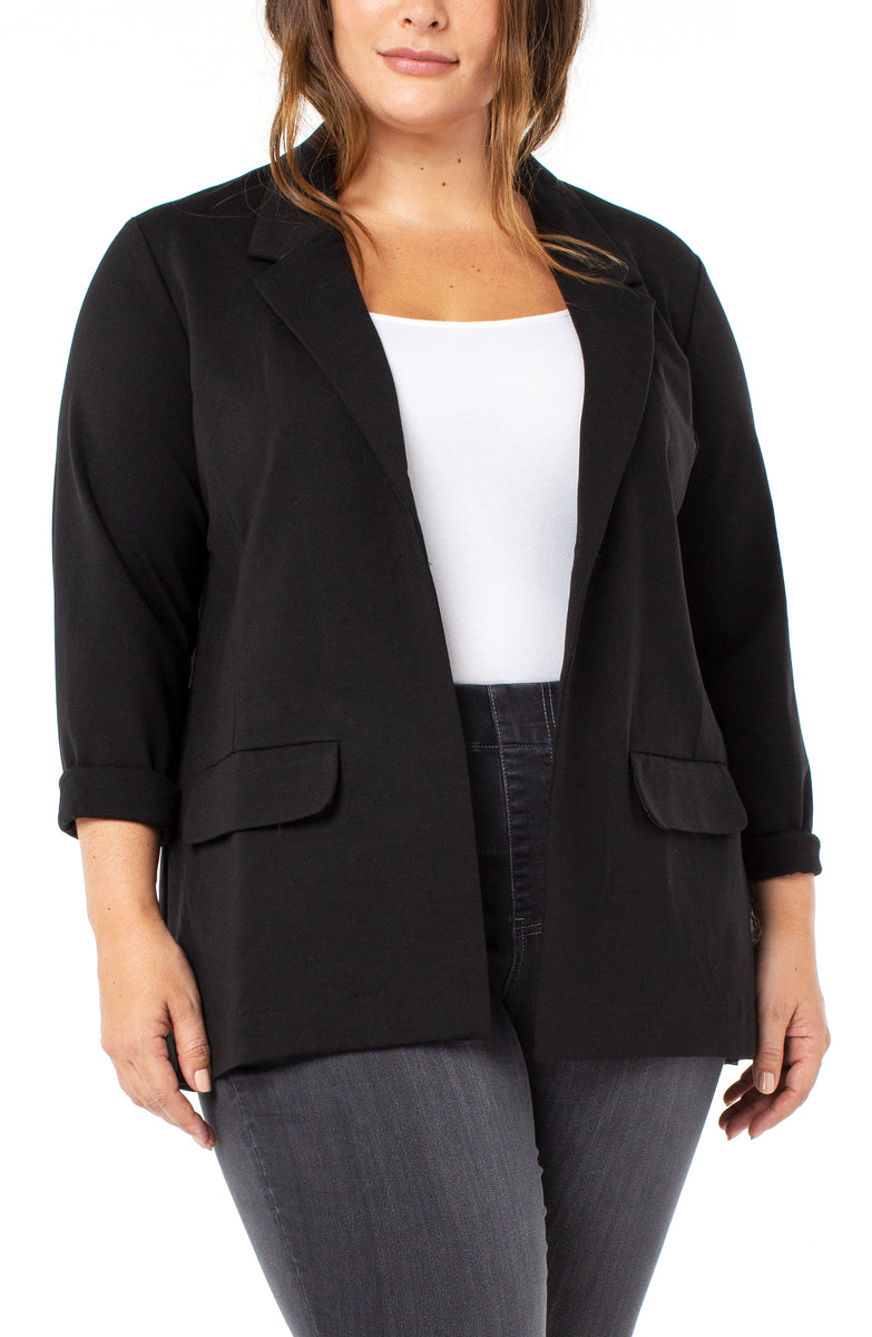 BOYFRIEND BLAZER WITH PRINCESS DART SUPER STRETCH PONTE – LIVERPOOL LOS ...