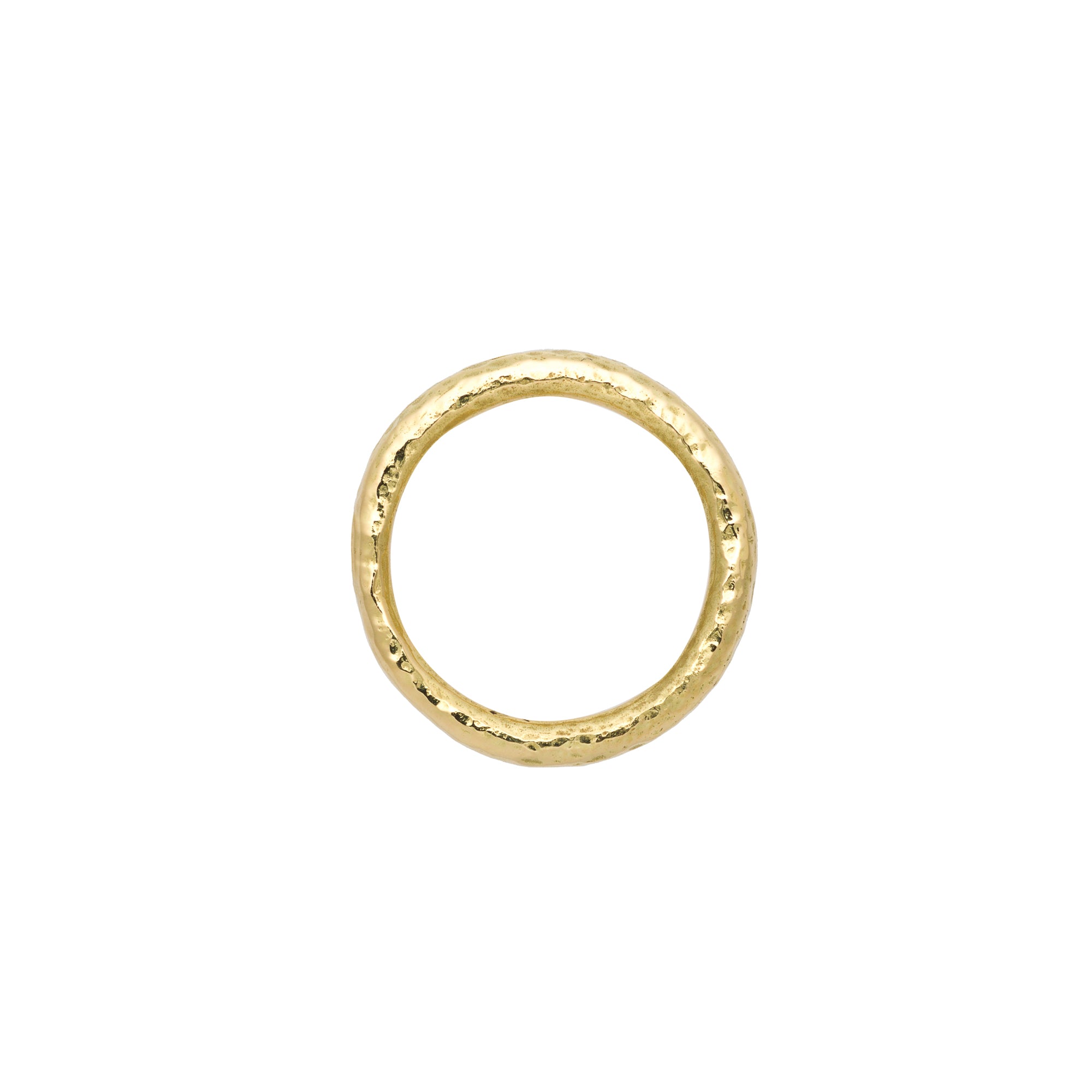 Gold Chubby Hammered Ring – Sophie Harley London