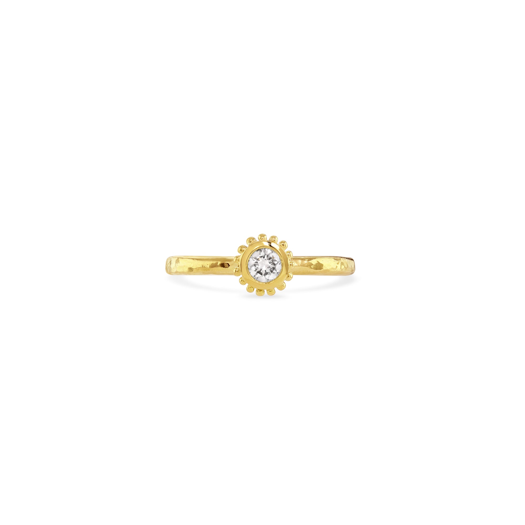 Love letter H 18ct Yellow-Gold Single Hoop Earring