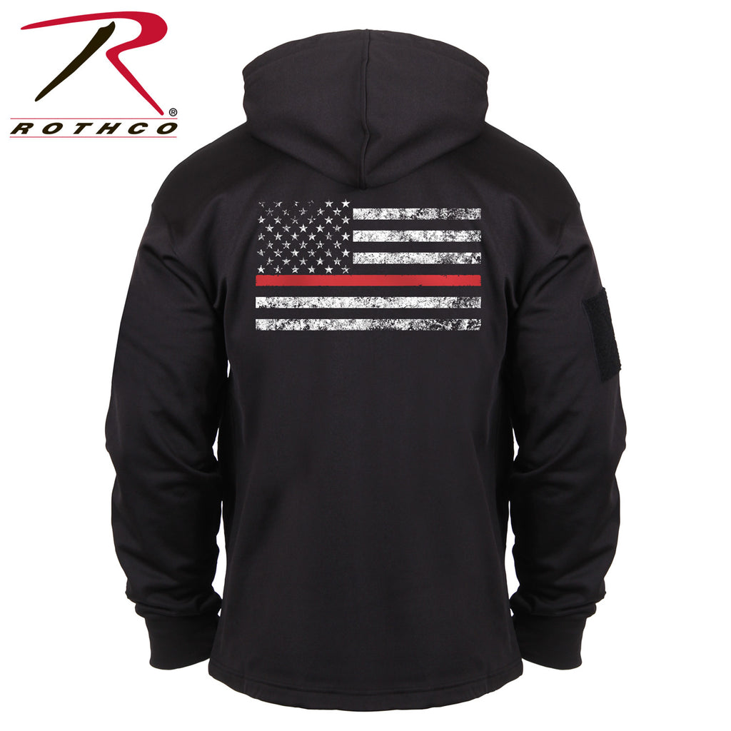 Rothco Thin Red Line Concealed Carry Hoodie - tacticalgearplus