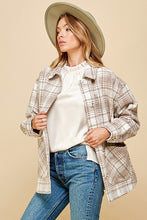 Load image into Gallery viewer, GOODYEAR PLAID PRINT MOHAIR WOOL SHACKET