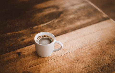 taza de cafe negro