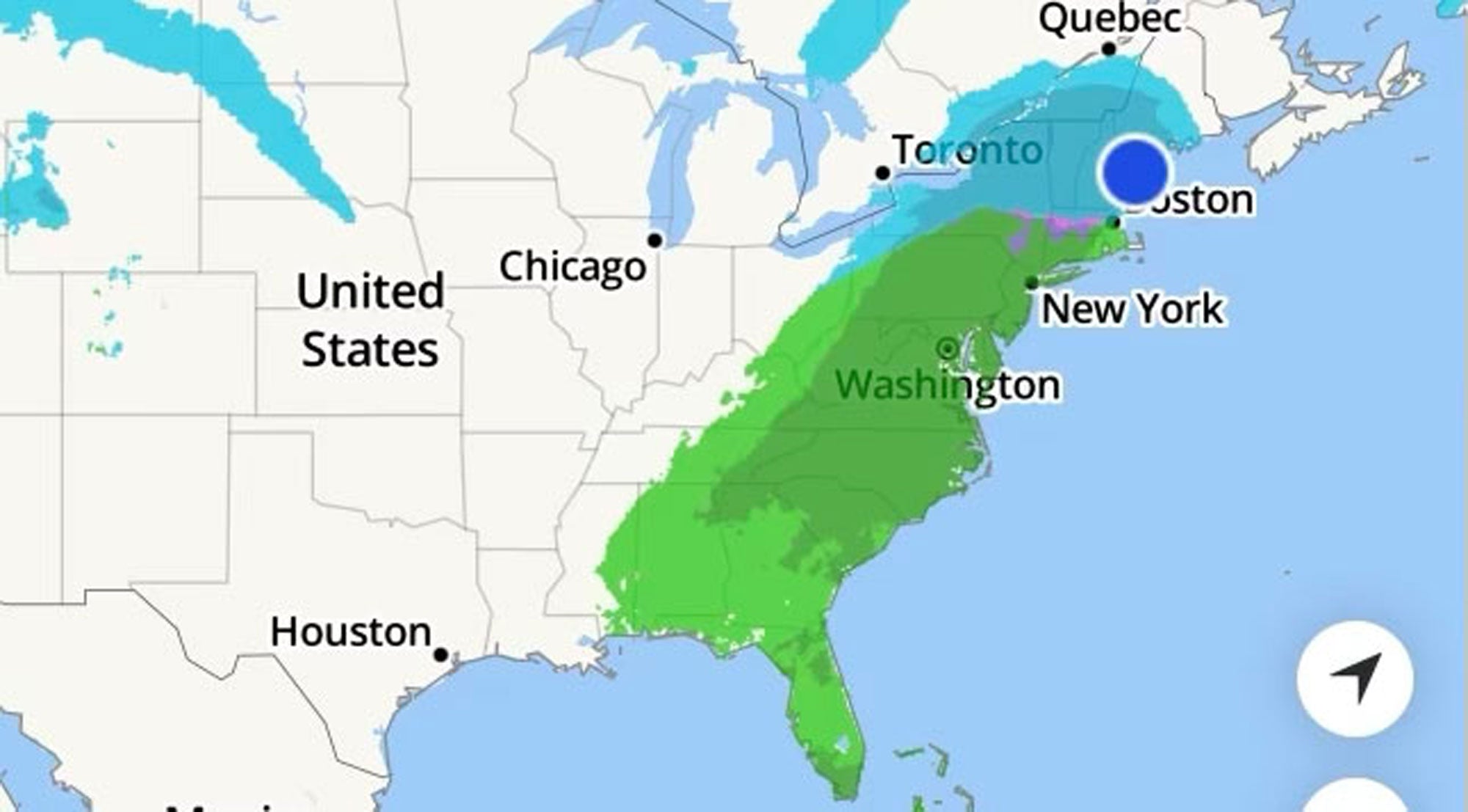 Weather Map Belize