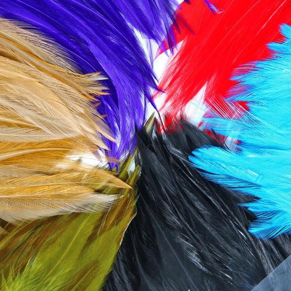 Vampfly Fly Tying Feathers Material Grizzly Saddle Hackle For