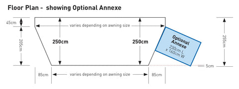 Sunncamp Icon/Esteemed Annexe for Caravan Awning SI1000 (2023)