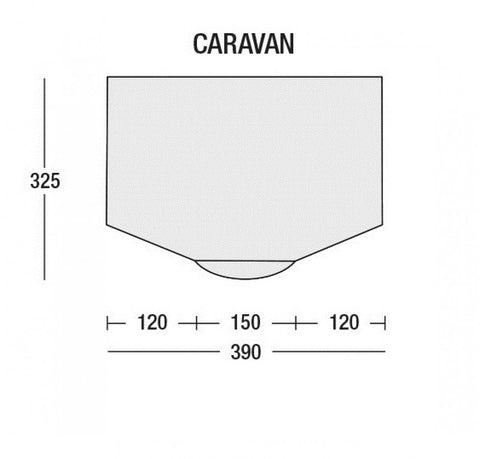 Floorplan Sunncamp Inceptor Air Extreme 390 Inflatable Caravan Awning