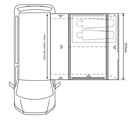 Outdoor Revolution Movelite T2R Floor Plan