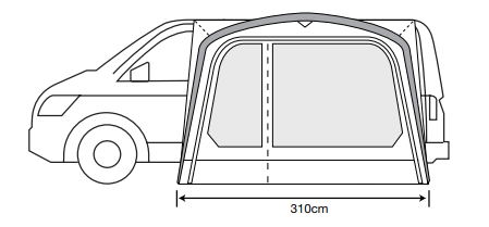 Outdoor Revolution Movelite T2R Floor Plan