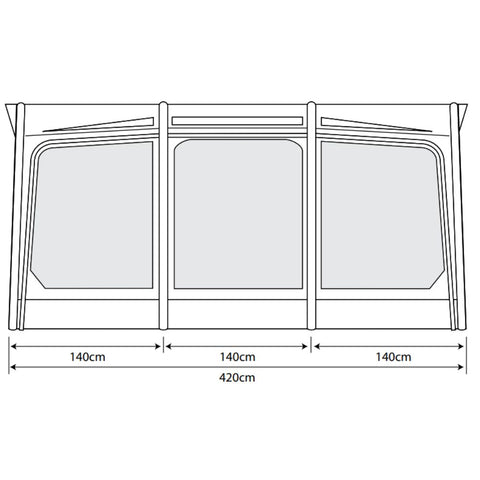 Outdoor Revolution Eclipse Pro 420 Inflatable Awning ORCA2010 + Free Carpet (2022)