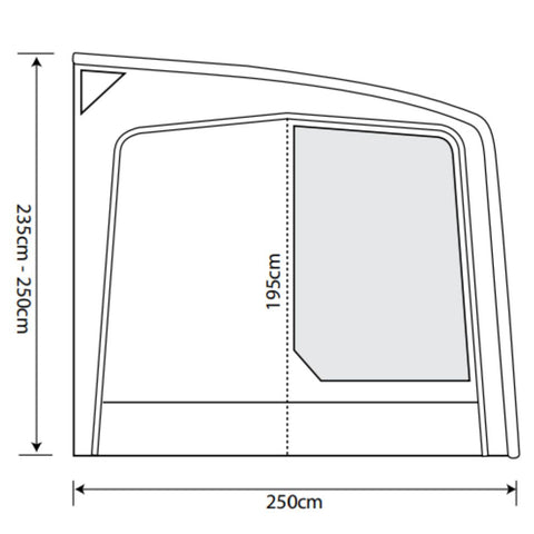 Outdoor Revolution Eclipse Pro 420 Inflatable Awning ORCA2010 + Free Carpet (2022)