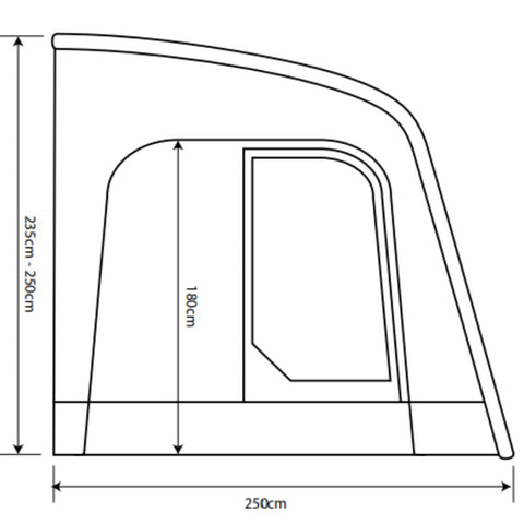 Outdoor Revolution Sportlite Air 400 Inflatable Caravan Awning ORCA1010 + Free Carpet (2022)