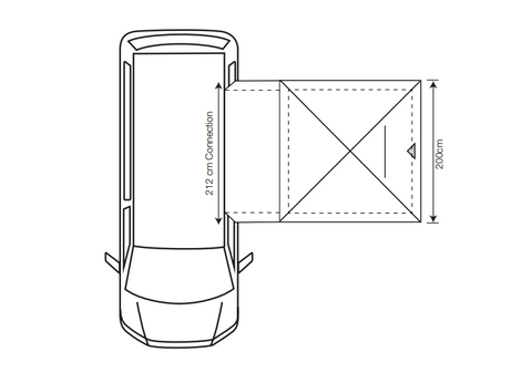 Outdoor Revolution Outhouse Handi (Low/Mid) Poled Drive-Away Awning (2021)