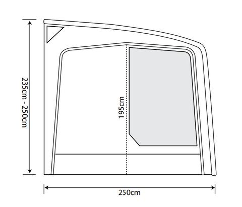 Outdoor Revolution Eclipse Pro 330 Poled Awning ORCA2000 + Free Carpet (2021)