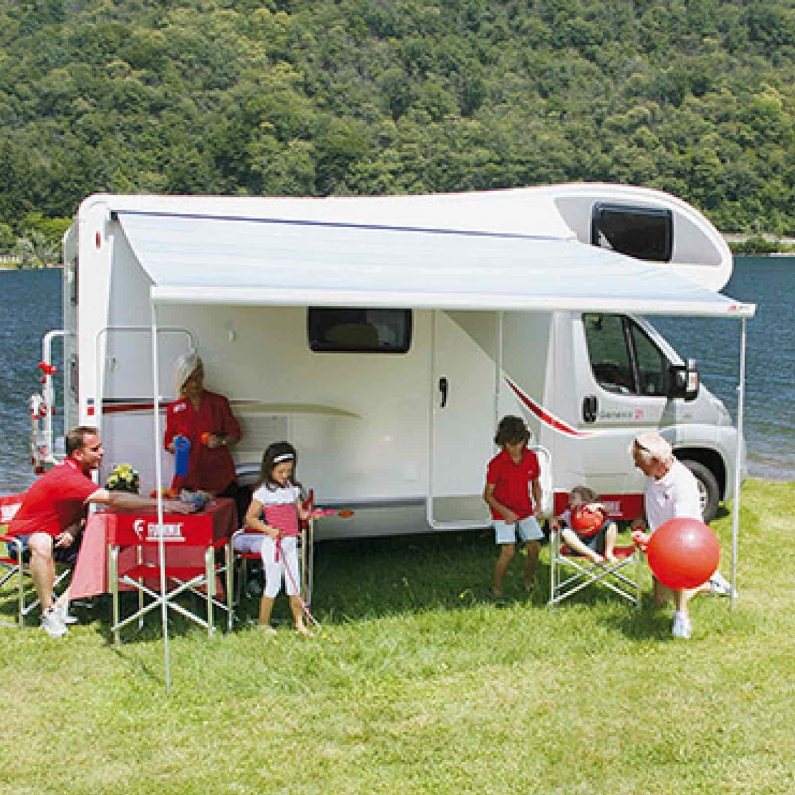 Fiamma F45S Polar White Motorhome Awning Quality Caravan Awnings