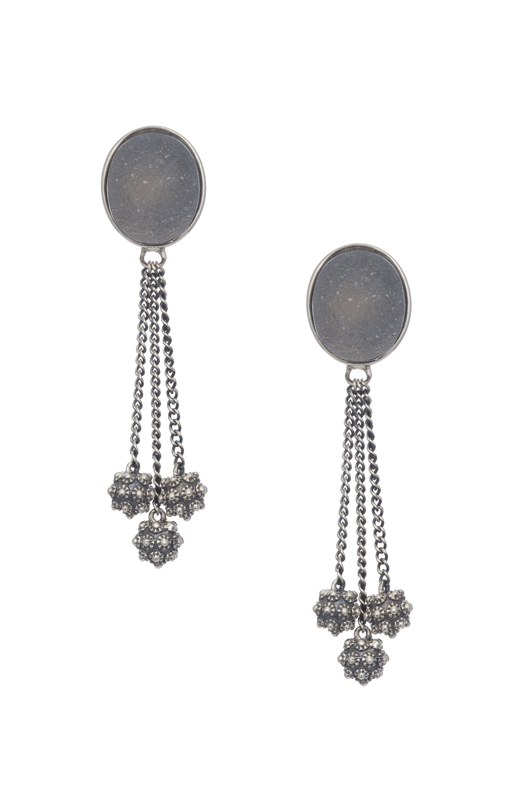 Stupa Drusy Earring – KIRcollection