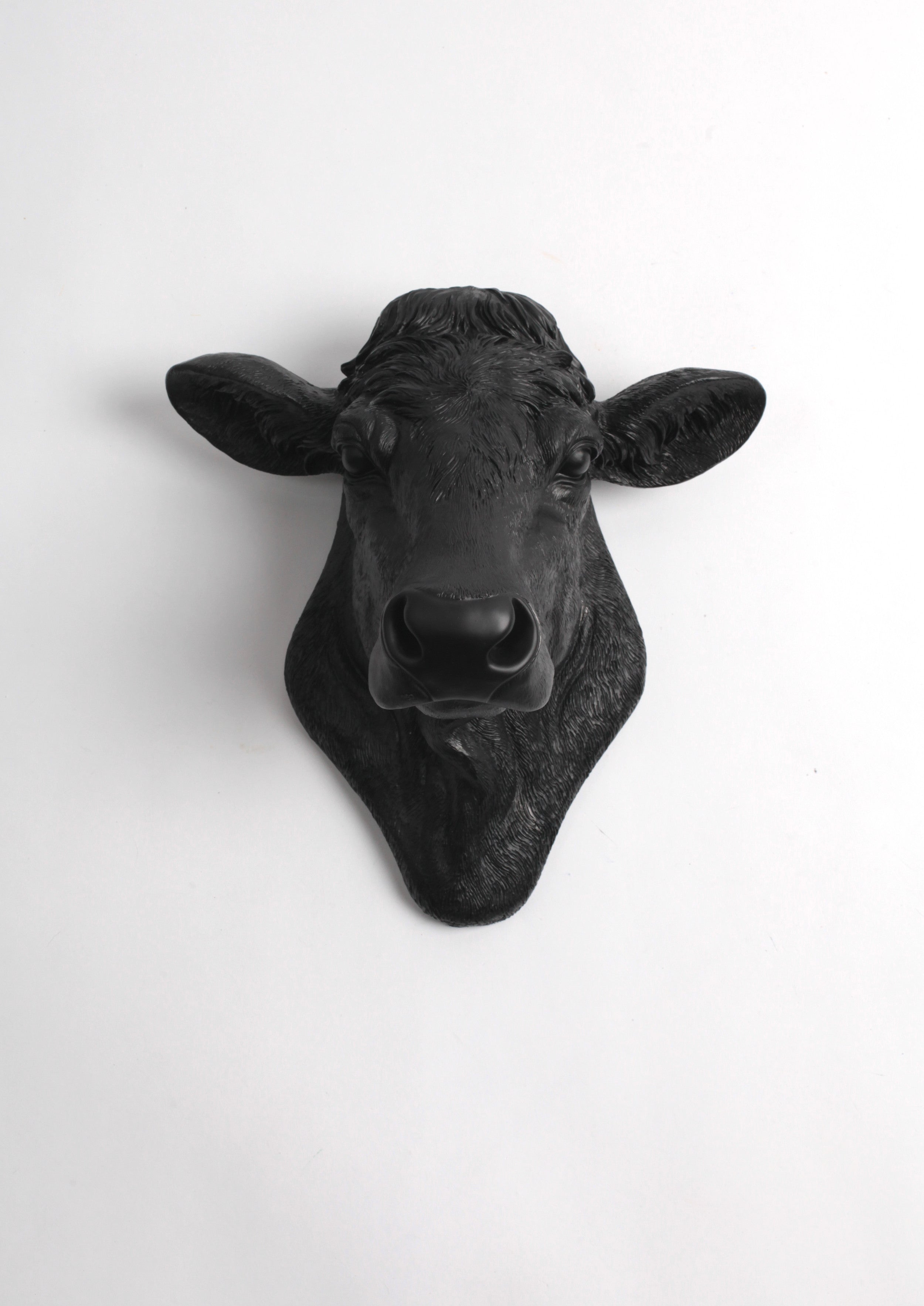 The Bessie in Black, Cow Head Wall Decor | Black Angus Art