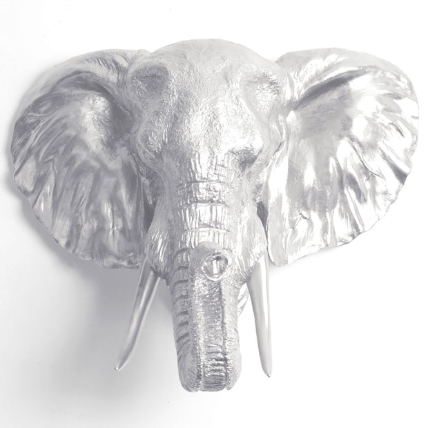 grey elephant head logo