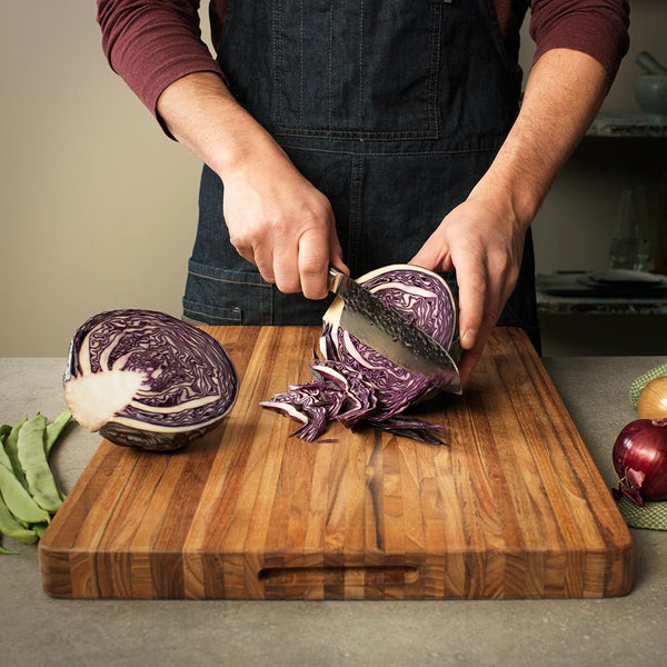 Teakhaus Edge-Grain Smart Cutting Board 20x15