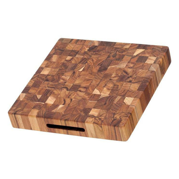 Large Wood Cutting Board with Handle 17 x 13 Simple Best Wooden  Charcuterie Boards Butcher Block Teak Cutting Boards for Kitchen Meat  Cheese Serving