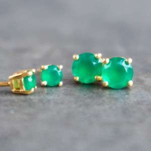 boucles d'oreilles-onyx-vert