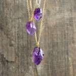 Raw Amethyst Necklace - February Birthstone