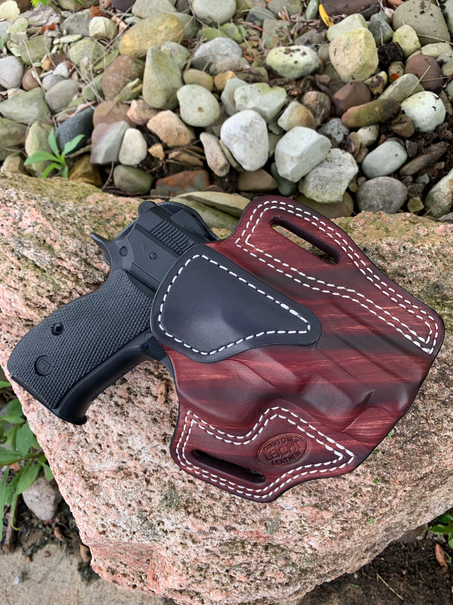 Cz 75 D Pcr Compact Owb Holster Leicht Custom Leather Llc