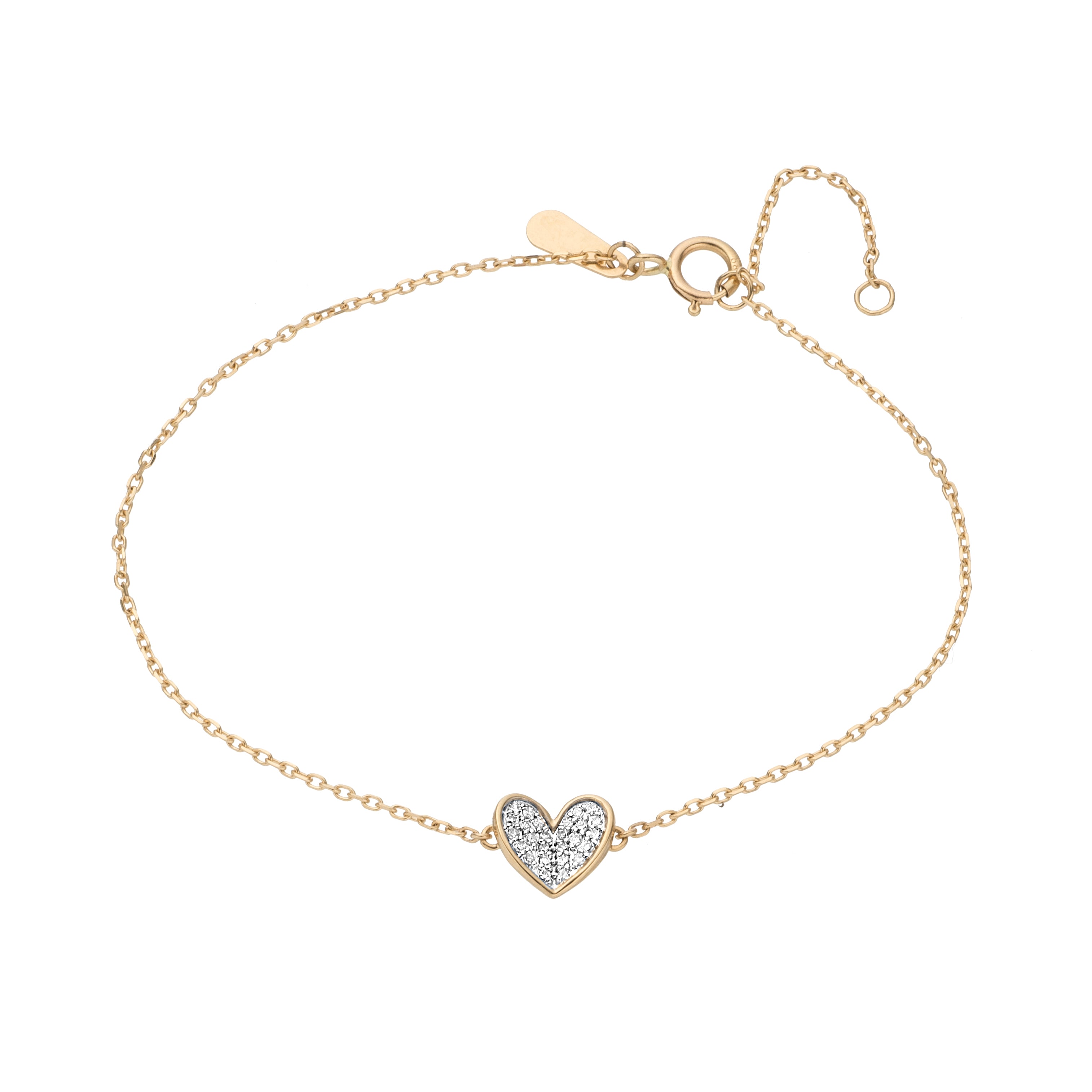 DIAMOND HEART MULTI CHAIN TOGGLE BRACELET  Provident Jewelry