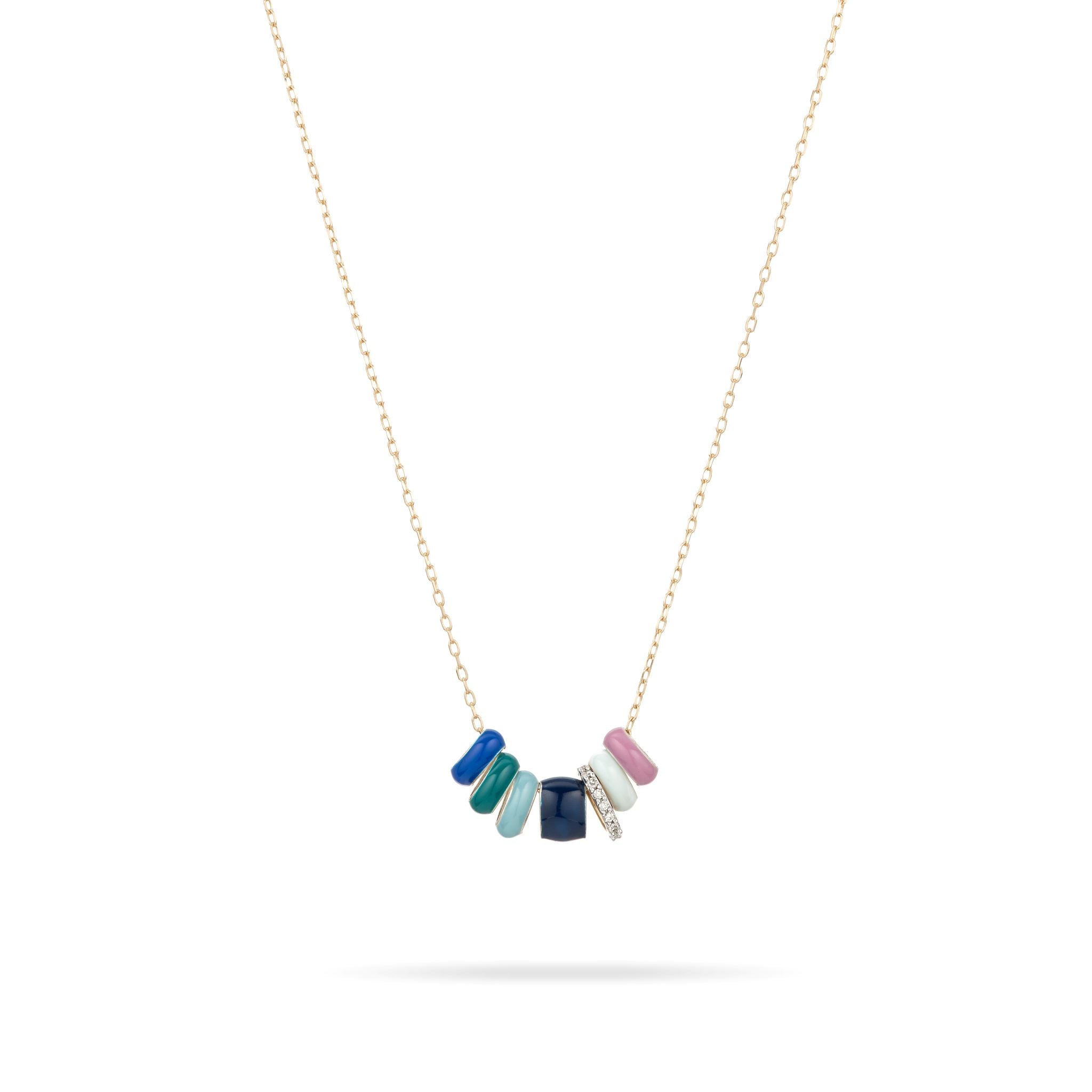 Bead Party Enamel + Pavé Maxi Tropical Paradise Necklace