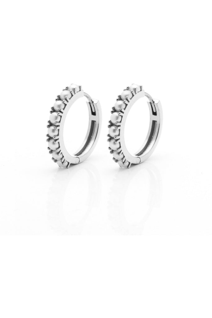 Sterling Silver Plain 10mm Sleeper Hoop Earrings - David Cullen Jewellers %  %