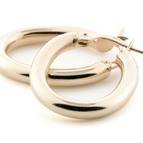 lightly colored hoop earrings 