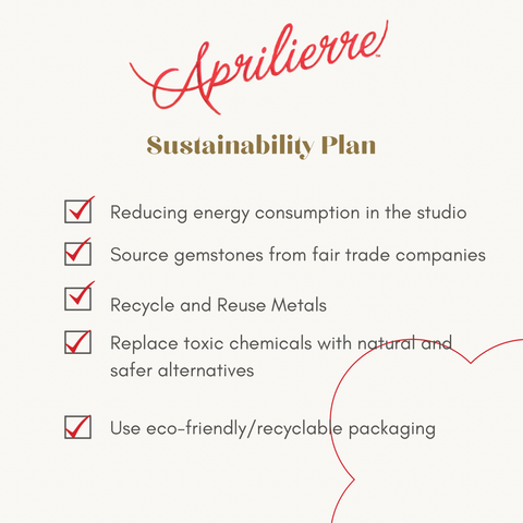 Aprilierre Jewelry Sustainability plan 